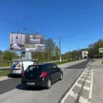 Билборд 3х6 по аддресу пр. Победы и ул. Гагарина, разделительная полоса, Выборг, Ленинградская область, 188800.