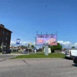 Билборд 3х6 по аддресу Пересечение ул. Островная и ул. Батальонная, Выборг, Ленинградская область, 188800.
